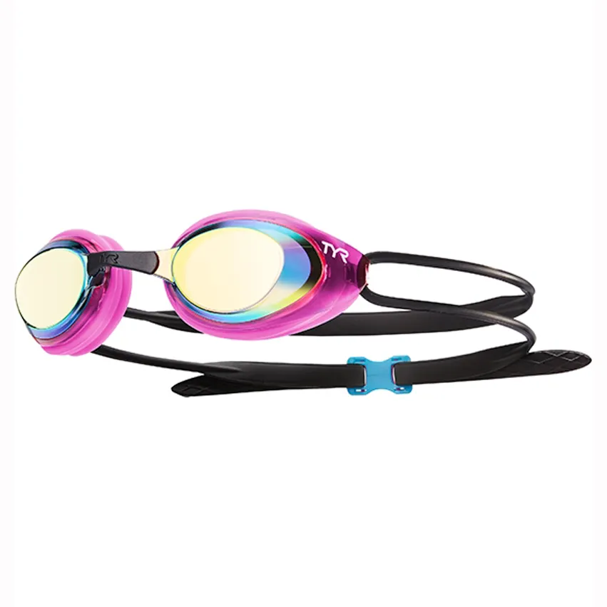 Black Hawk Femme Mirrored Racing Goggles - Gold Pink