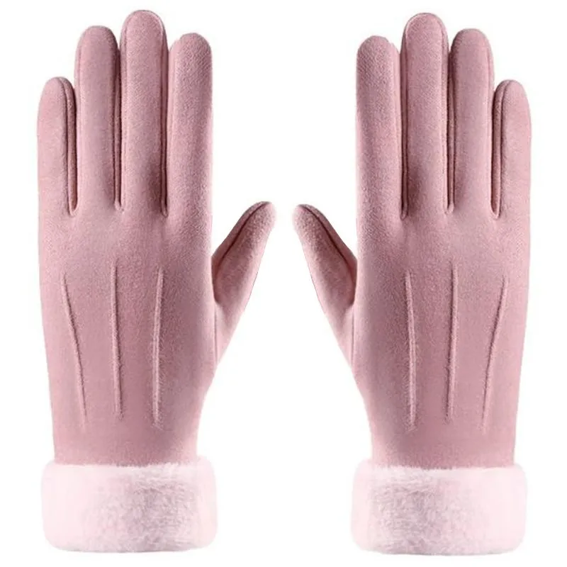 Womens Winter Warm Touchscreen Gloves Thick Thermal Driving Classic Mittens