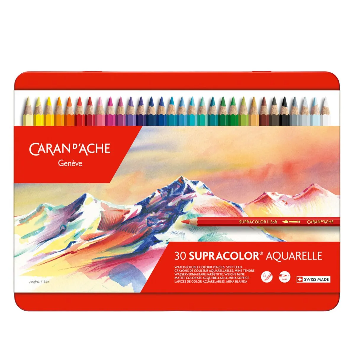 Caran D'Ache Supracolor Soft coloured pencils, 30 pencil set