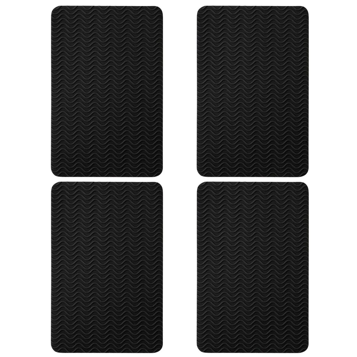 2 Pairs Non-Slip Pads for Heels & Flats, Adhesive Sole Protectors, Unisex - Black