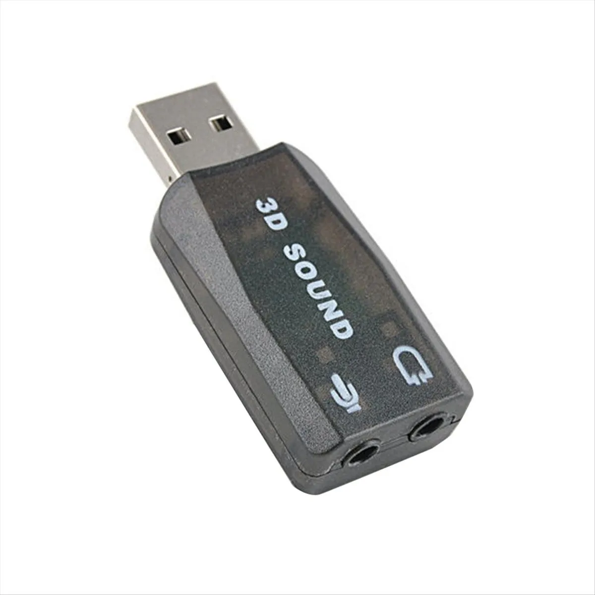 Usb External Sound Card Usb To 3.5Mm Stereo Audio Adapter Brown