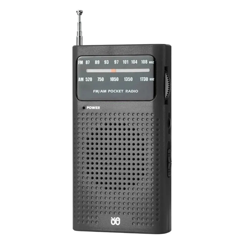Goodes AMFM Radio Portable For Home Outdoor,Transistor Radio Battery-Black.