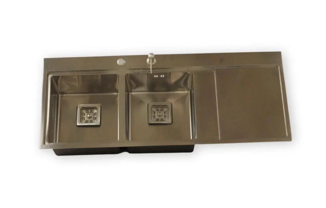 Silver Double Stainless Steel Sink