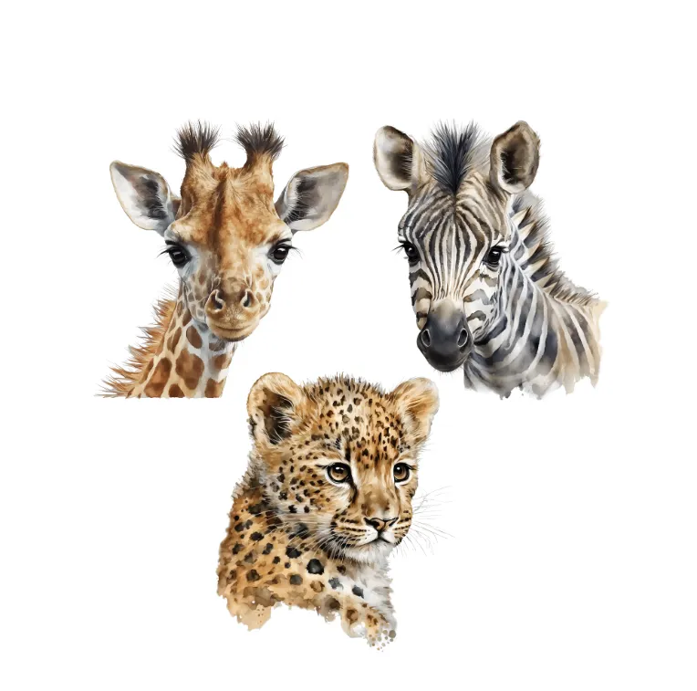 African Safari Animal Wall Decals