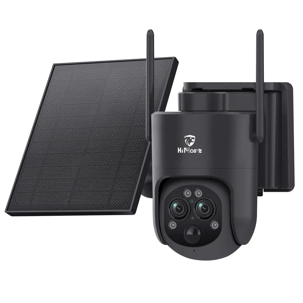 HiMost 6MP WiFi Outdoor 12x Hybrid Zoom (50m) Solar Security Camera - 1pcs
