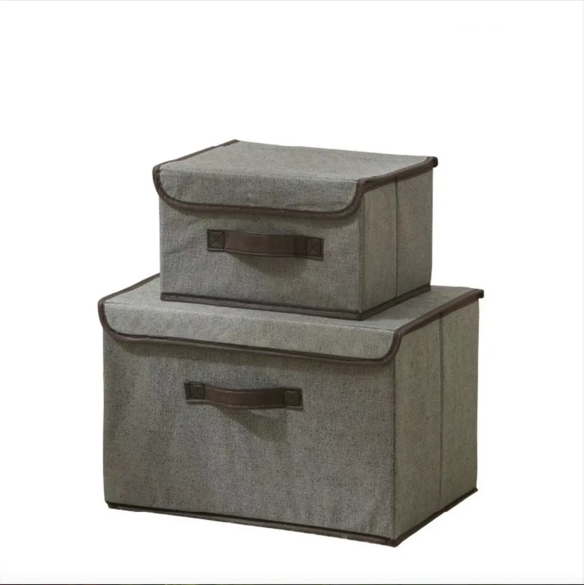 2PCS Closets Clothes Organizer Pants Jeans Storage Box Storage Organizers - Grey