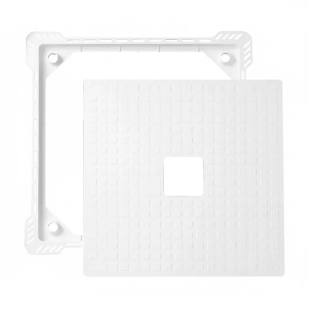 Wirquin 2 Piece White PVC Tileable Bath Inspection Hatch