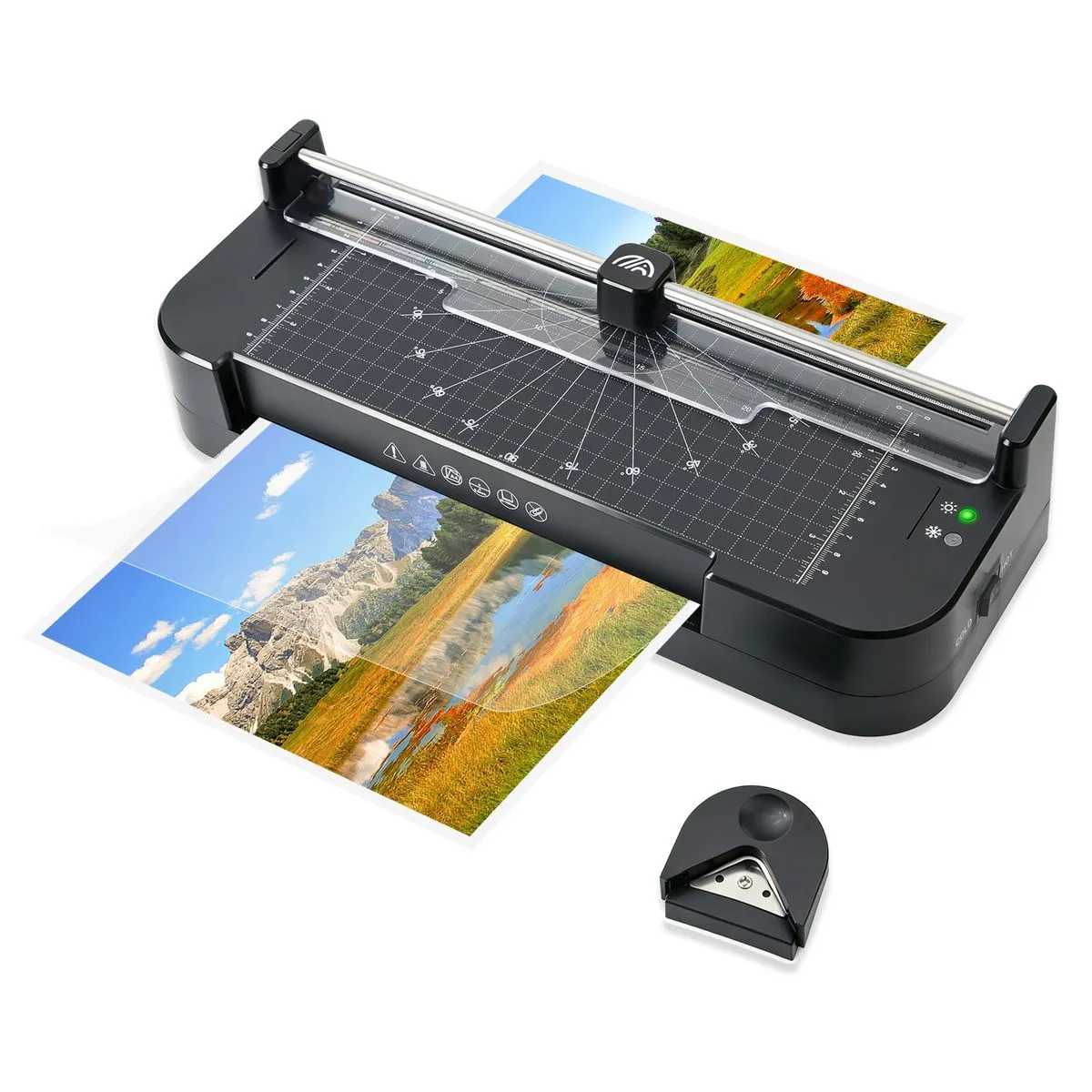 A4 Laminator 3 in 1 Paper Trimmer Corner Rounder Fast Warm Up Home Office