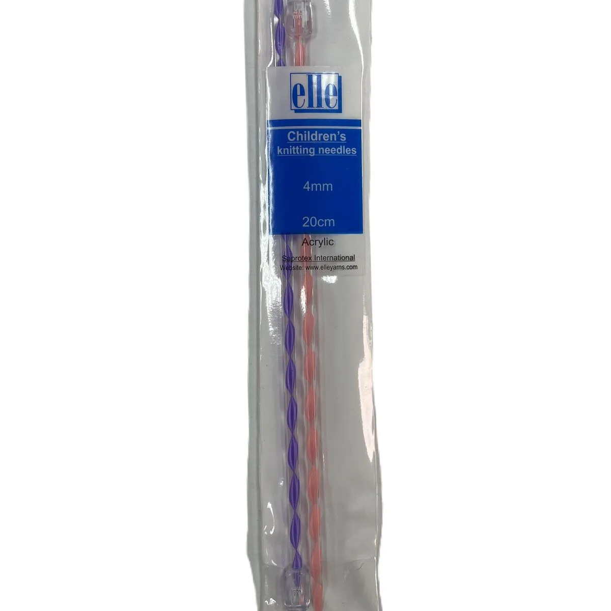 Elle Yarns Kiddies / Children Short Plastic Knitting Needles 4|5|6|8mm - 4.00mm