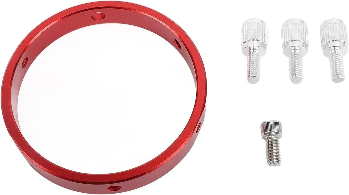 Telescope Guiding Scope Ring with M6 Screw Red Aluminum Alloy Six Point