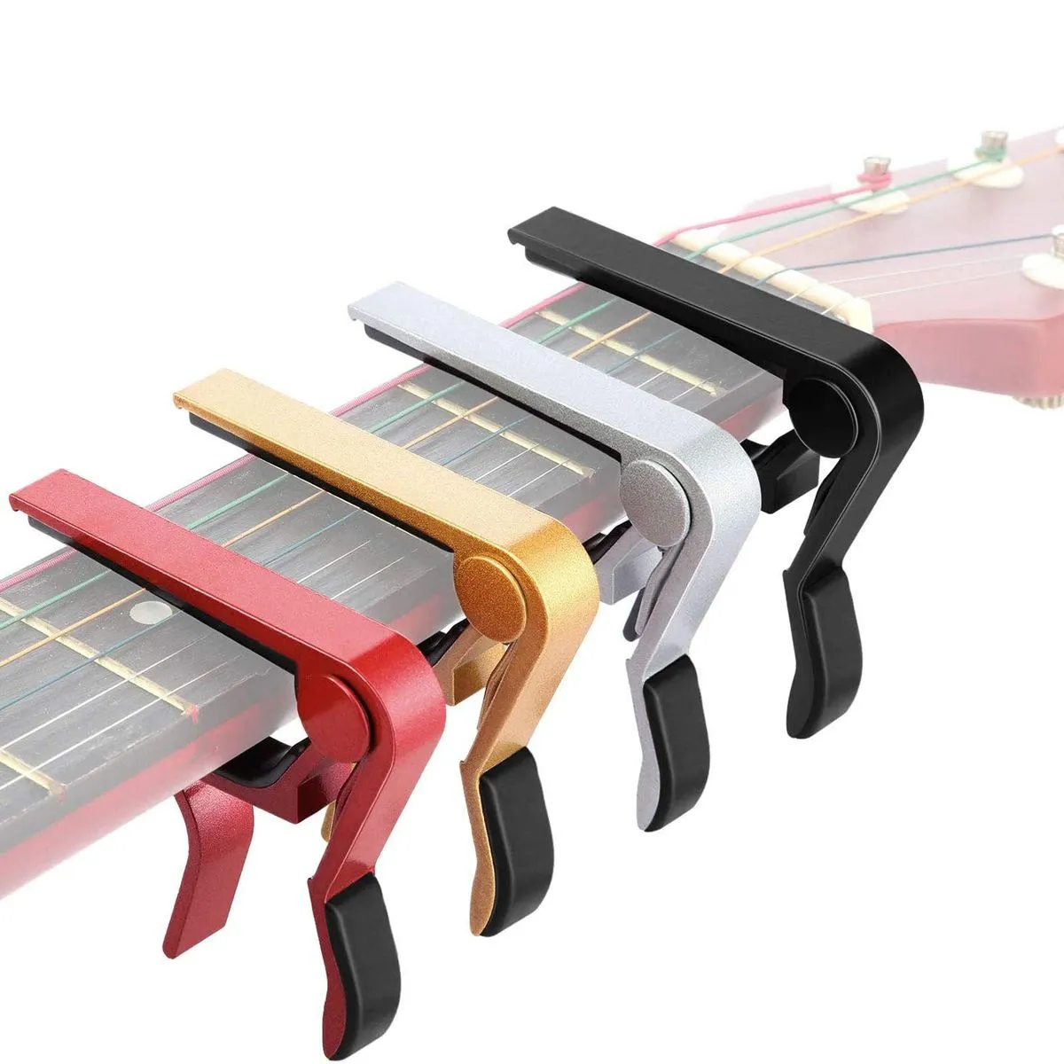 4 Pcs Aluminum Guitar Capo Universal for String Instruments