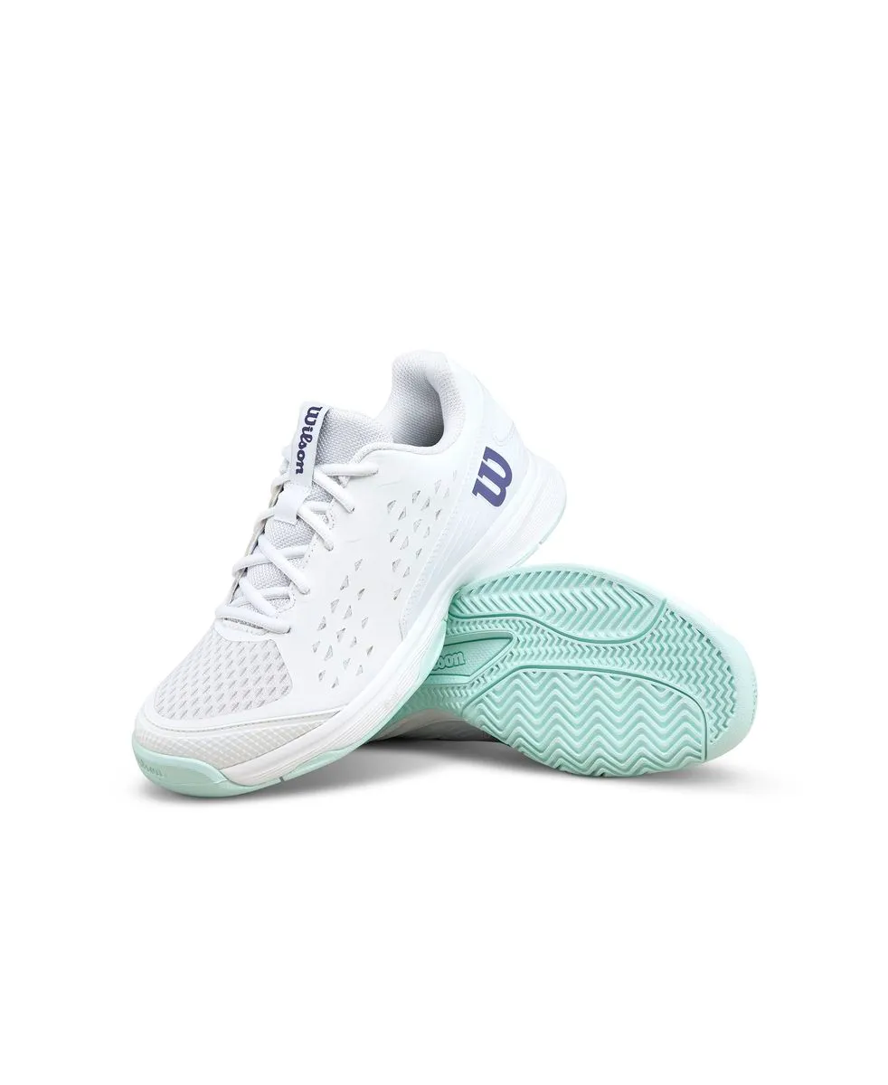 Wilson Junior Rush Pro White / Rose / Violet Tennis Shoe