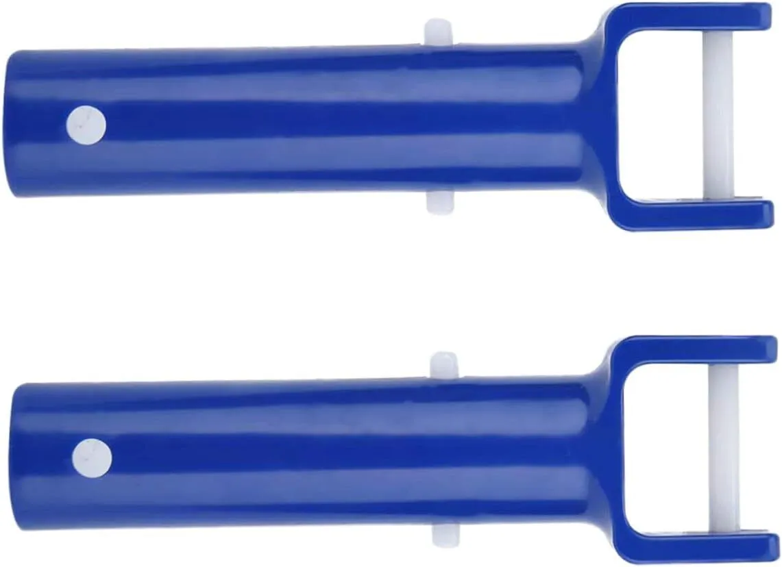 2 Sets Shaped Pool Cleaning Tool Suction Heads Blue Lightweight Pool