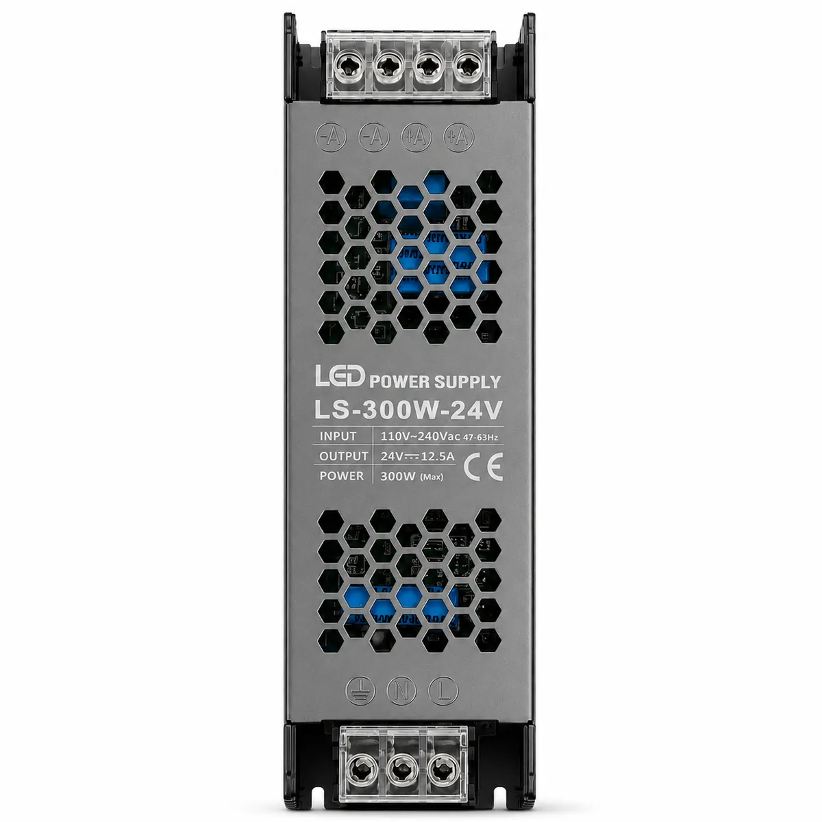 300W 24V LED Power Supply - DC Adapter for LED Strips, CCTV & Electronics