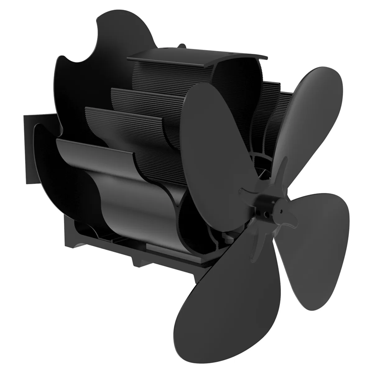 Wood Stove Fan Heat Powered Fireplace Fan 4 Blades Stove Fan