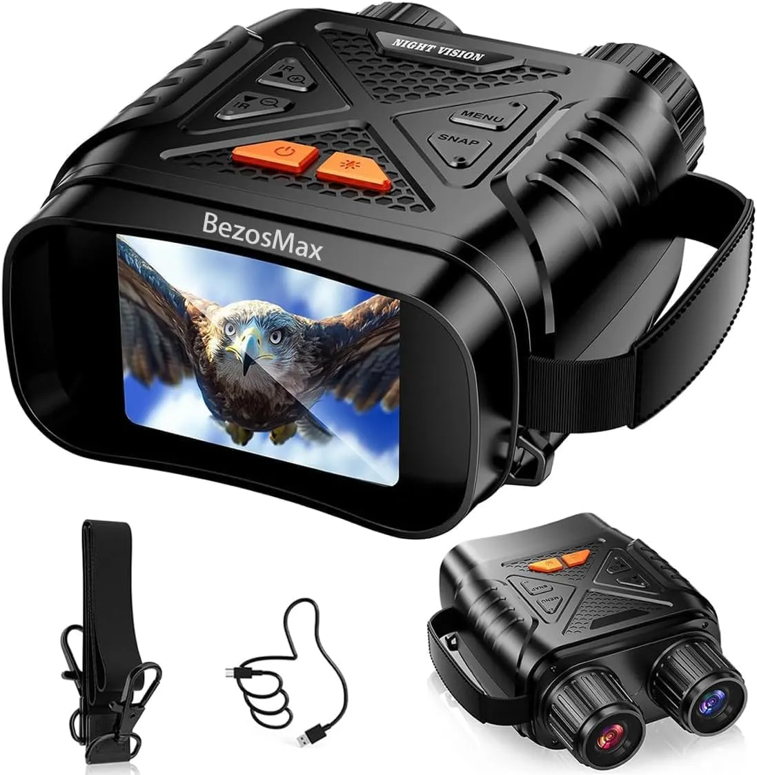 BezosMax 1080P Digital Night Vision Binoculars 800m Infrared for Hunting
