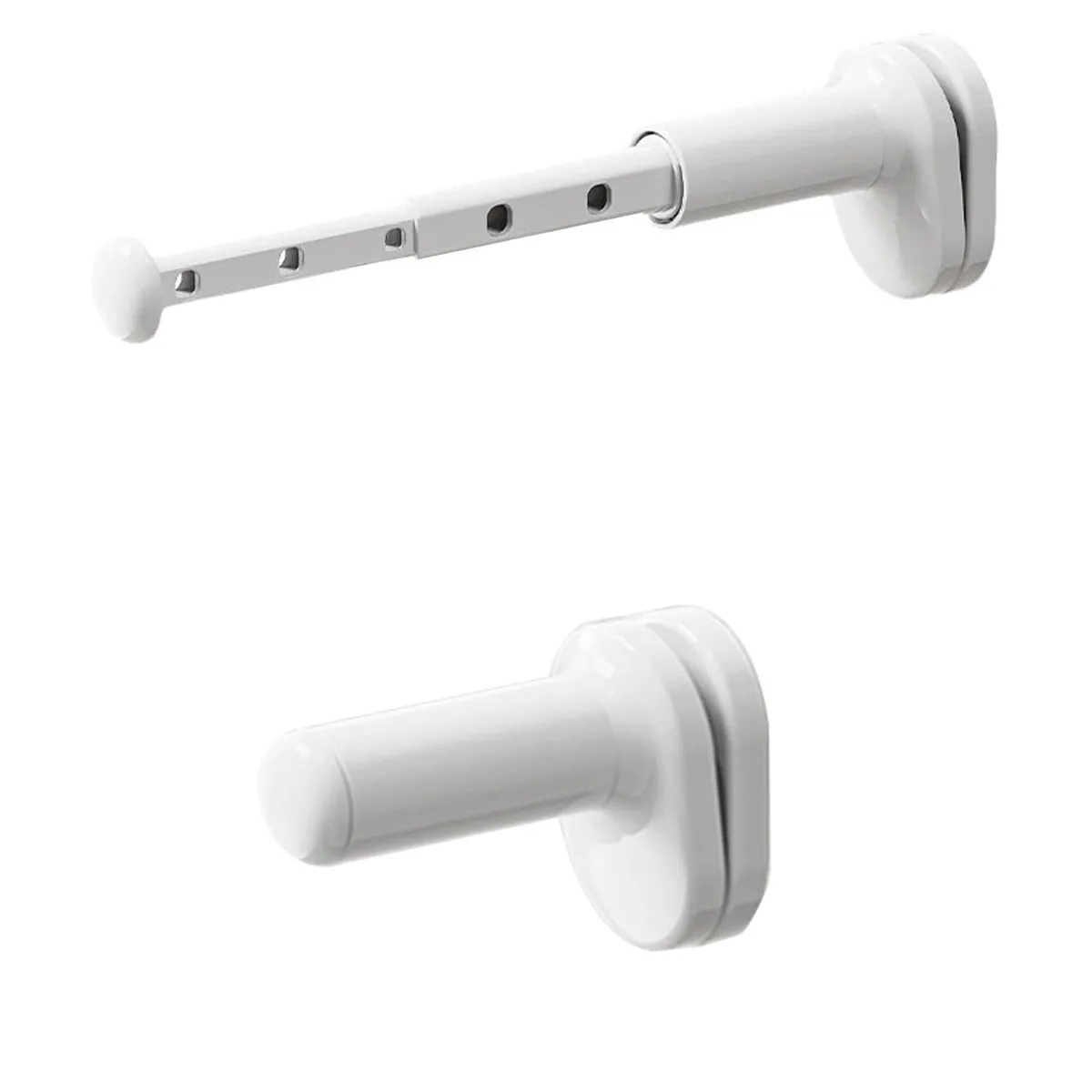 2 Piece Portable Travel Drying Hanger Rod for Clothes Portable Hanging Rack