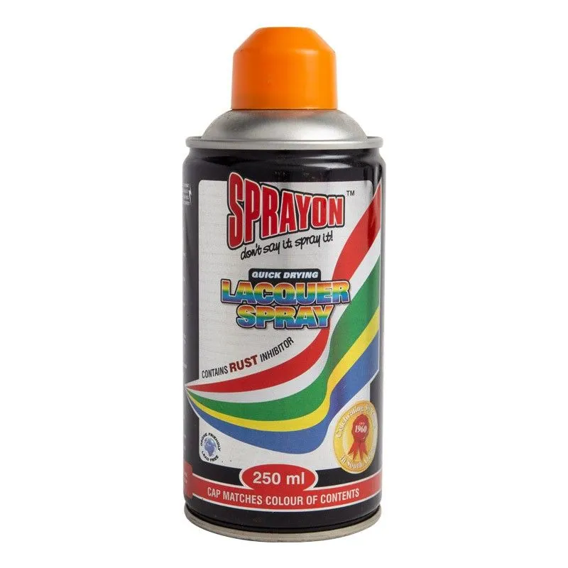 Sprayon Gunston Orange Lacquer Spray Paint (250ml)