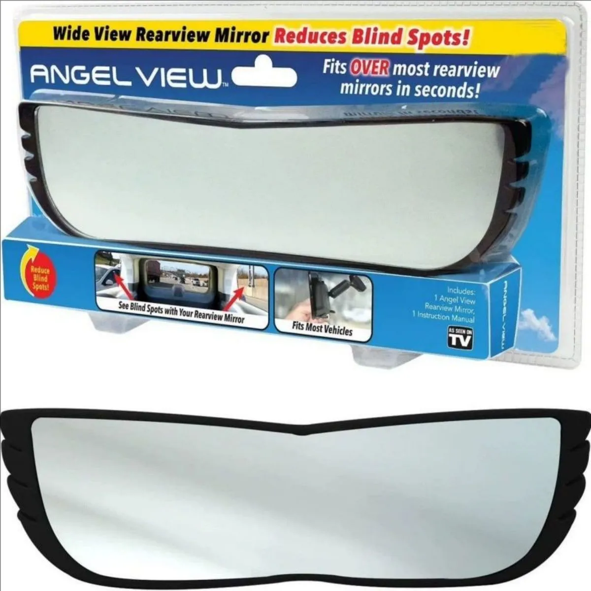 Car Auxiliary Mirror Wide View Rearview Mirror Reflector Reversing Mirror