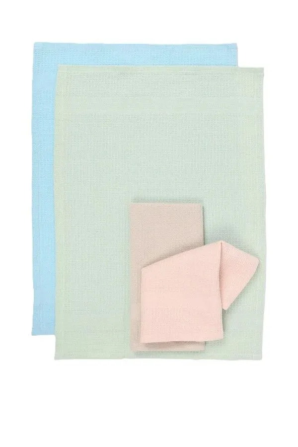 4 Pack Waffle Tea Towels