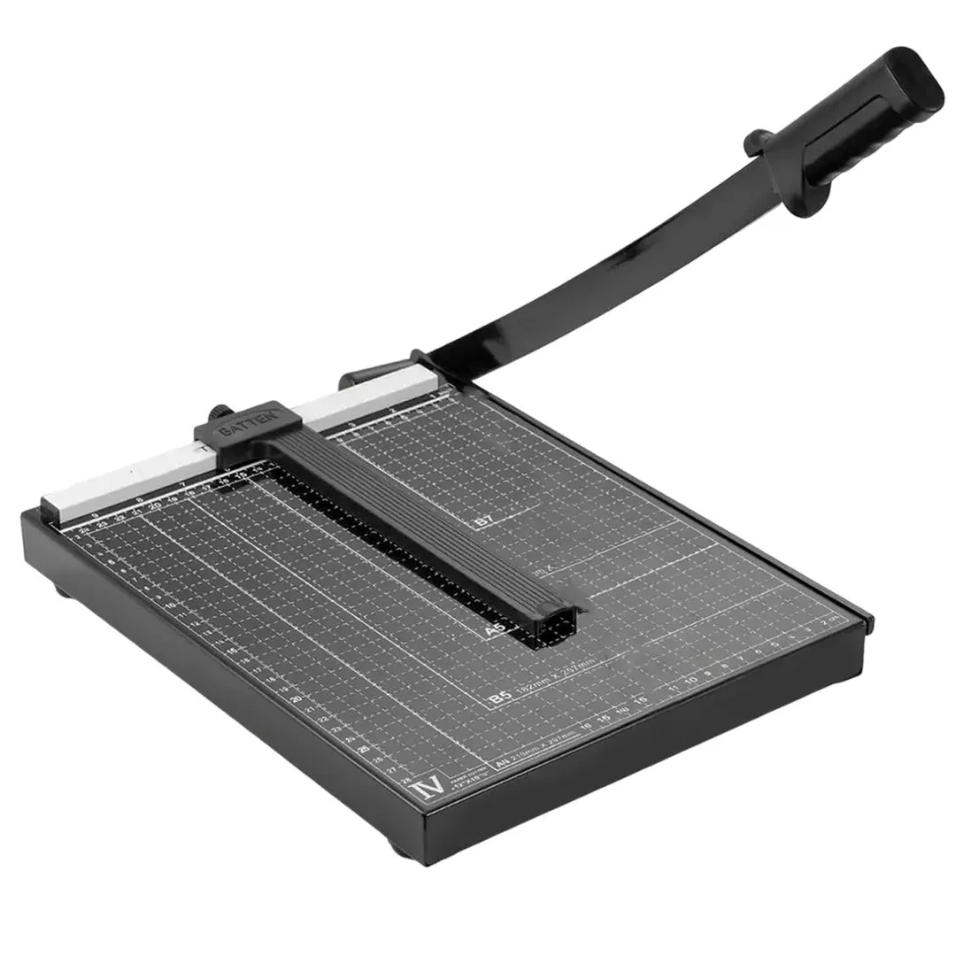 A4 Paper Cutter Guillotine Paper Trimmer Machine Press Strip & Safety Lock