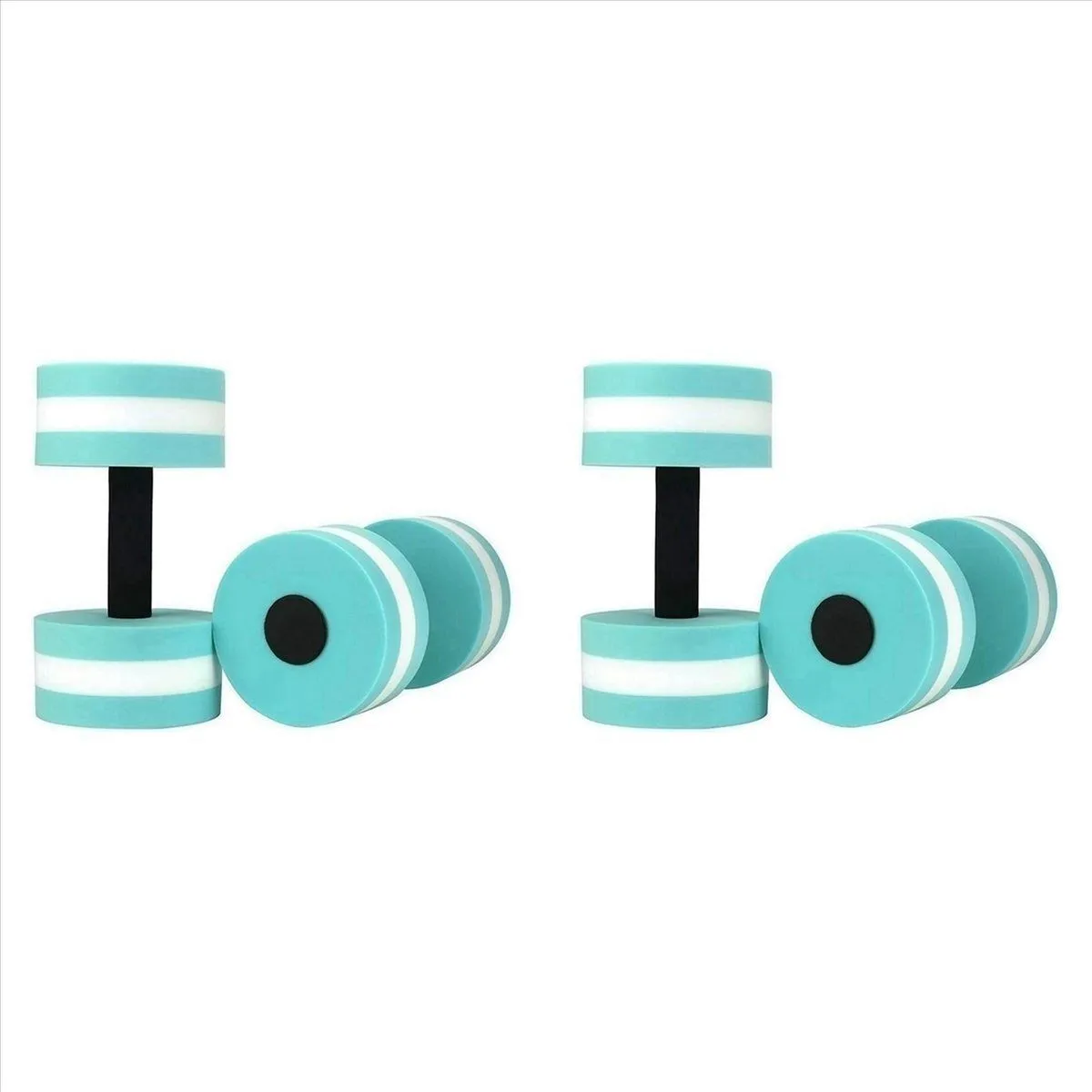 2 Pack Aerobics Foam Dumbbells Swimming Resistance Water Barbell