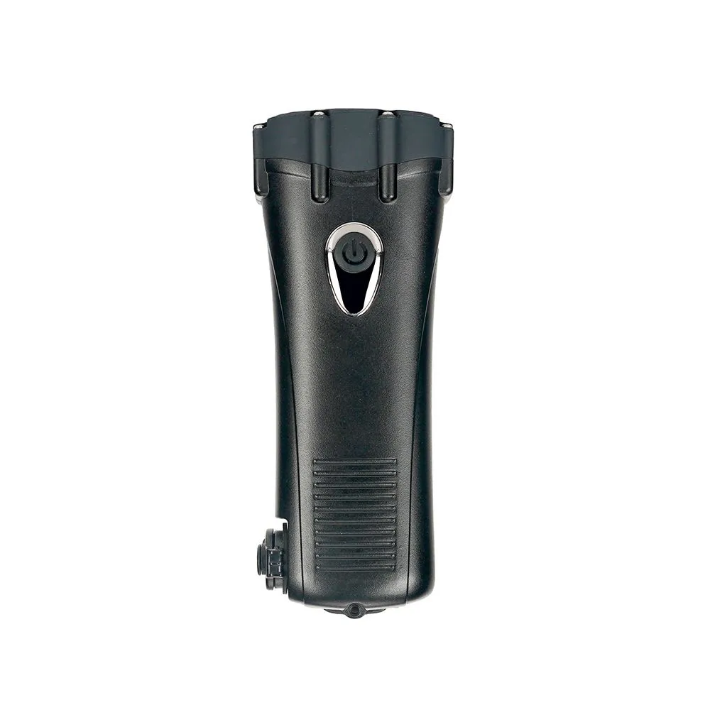 Hand Crank Emergency Flashlight - Manual Power LED Torch - Black