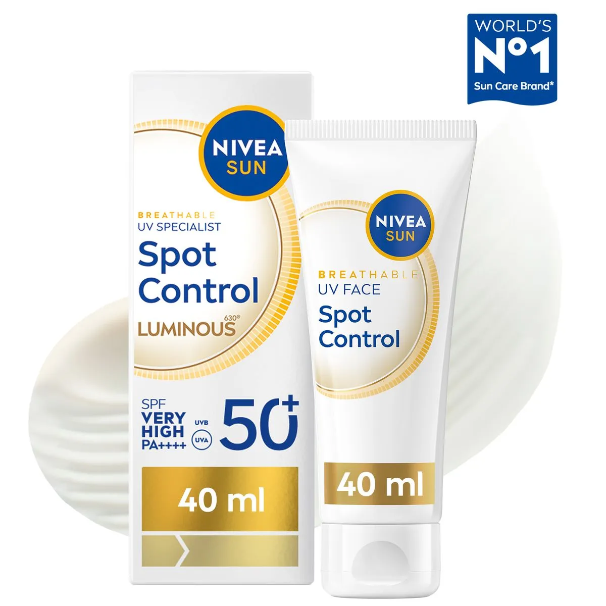 NIVEA SUN Dark Spot Control LUMINOUS630 Face Cream SPF 50+ Sunscreen, 40ml