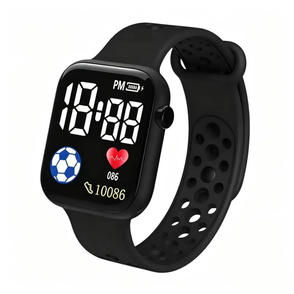 Display Time Digital Led Watch for Children Fashion Sport Silicone Watches