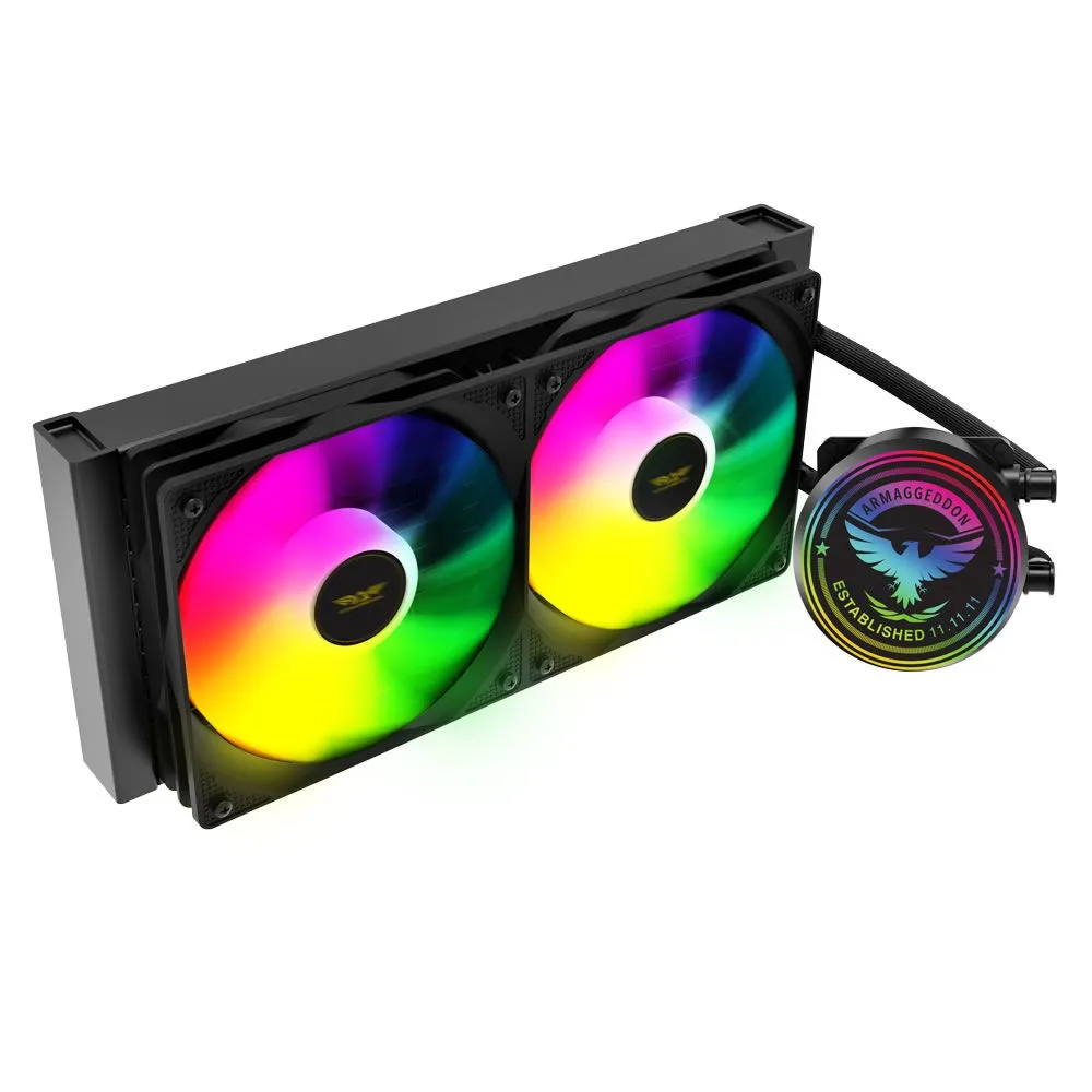 Armaggeddon Arctic Freeze 240 CPU Liquid Cooler - Black - Black