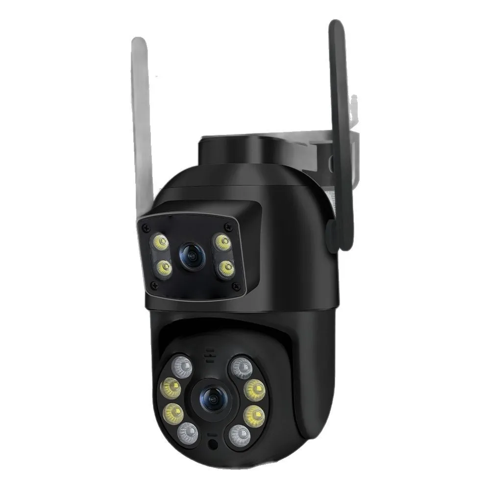 3MP 2K Security Cameras OutdoorWiFi with Dual Lens Alexa-Q29 - Black