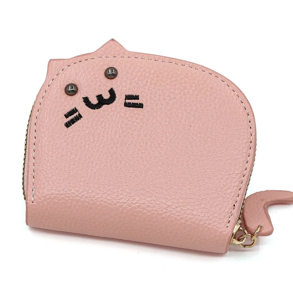 Cute Kitten Multi-Slot Card Holder Car Accessories Easy Install