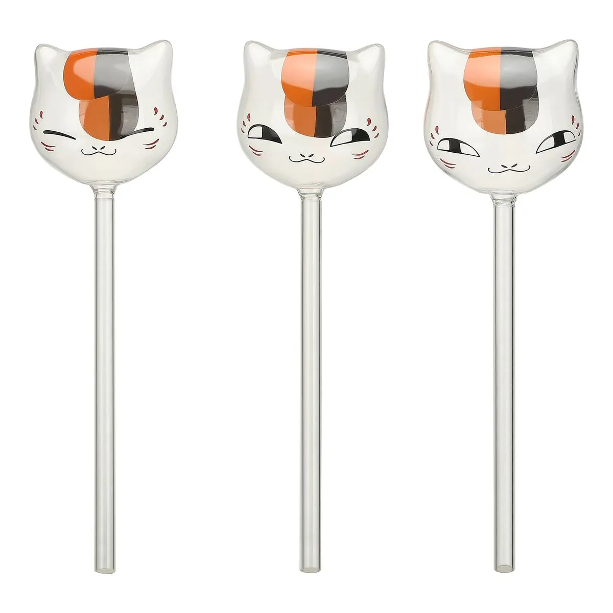 3 Pieces Cat Shaped Glass Watering Bulbs