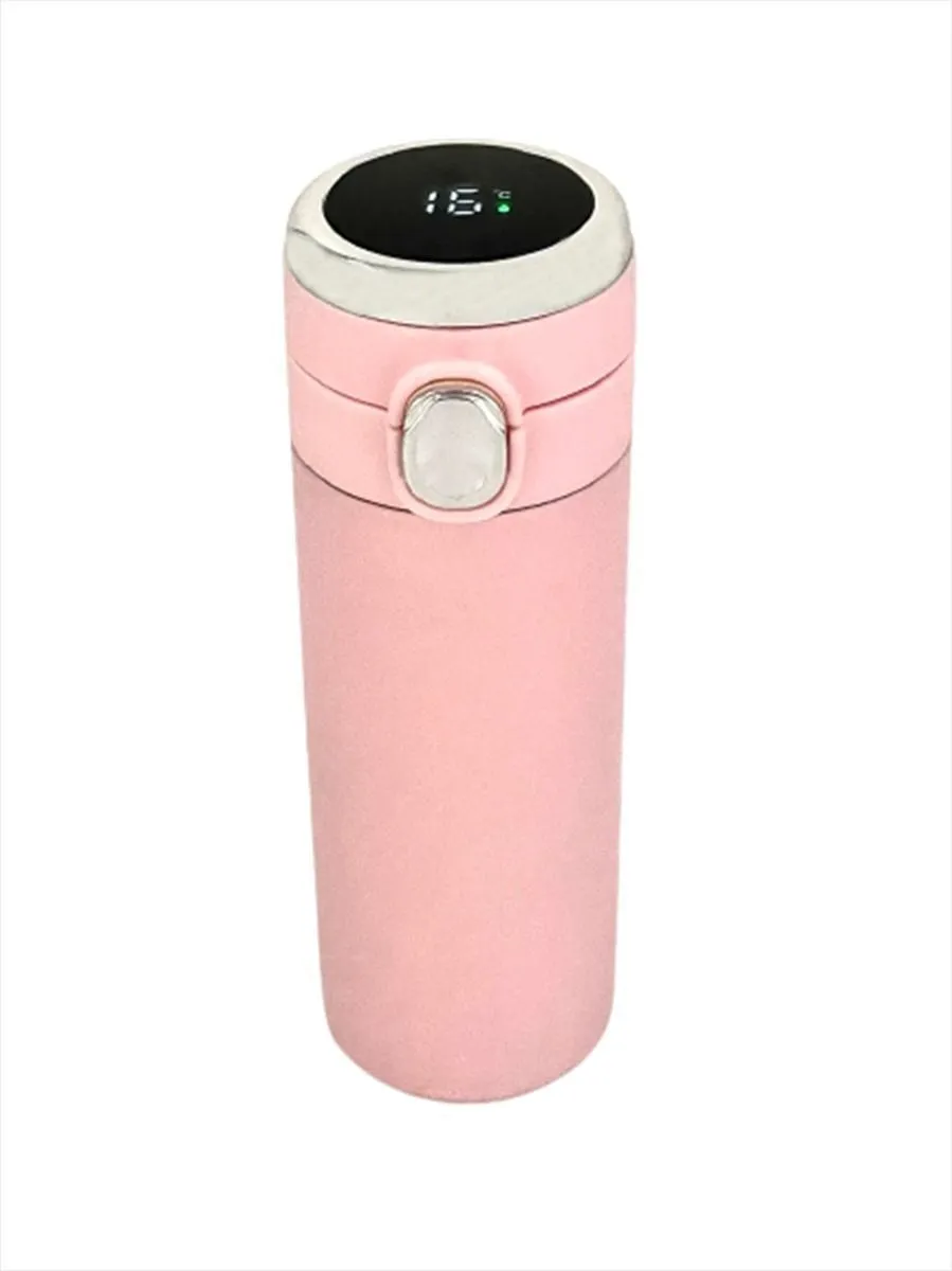 Insulated Thermal Flask for Hot or Cold Drinks - Pink