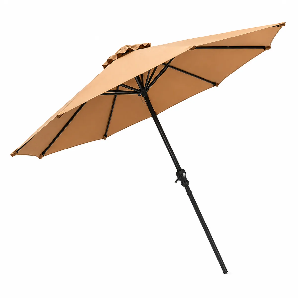2.7m Patio Umbrella with Crank Handle, Air Vent & UV Protection