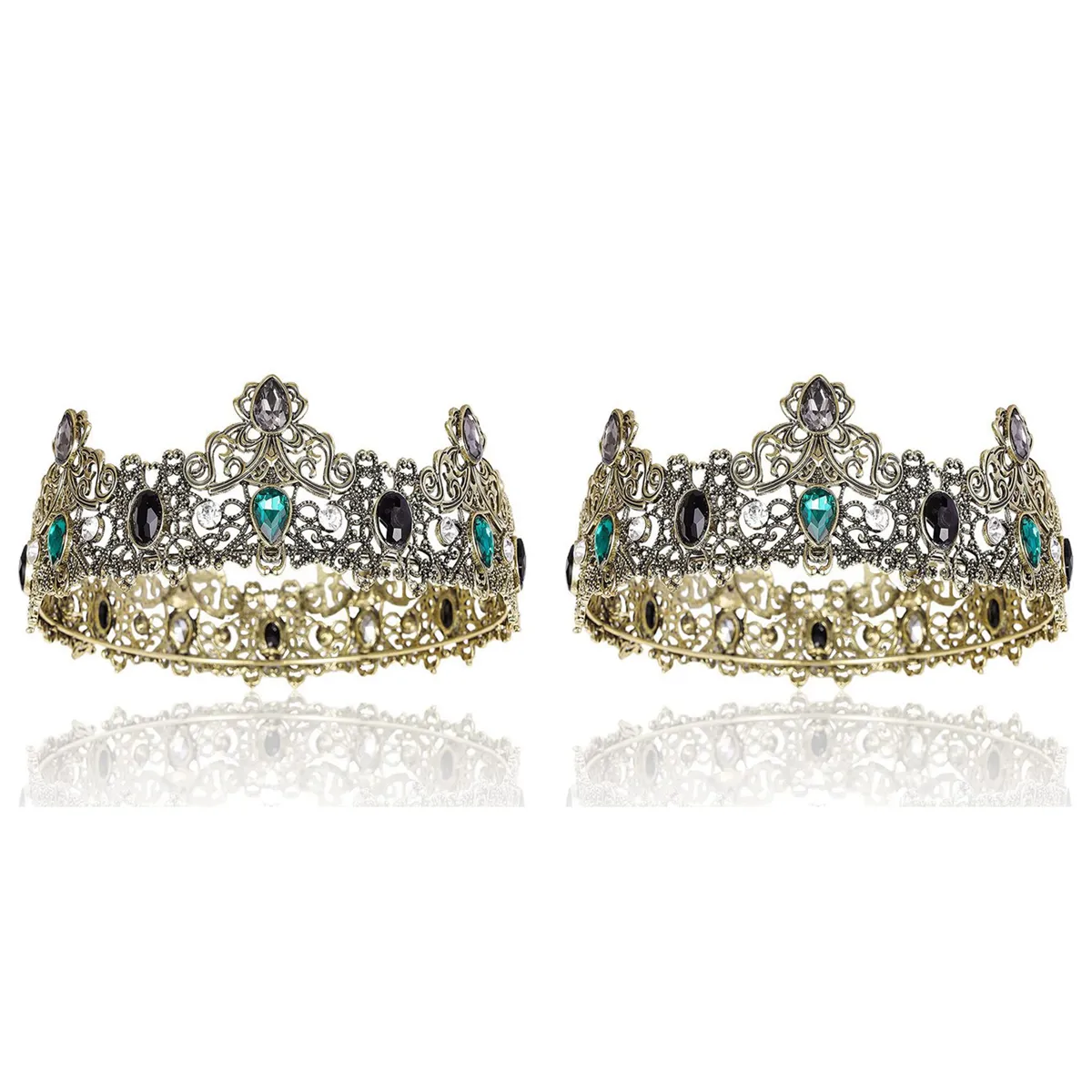 King Crowns For Men Metal Vintage Full Royal King Crowns