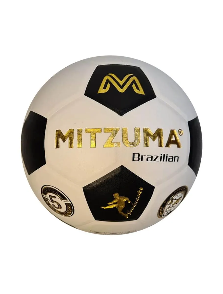 Mitzuma Black Classic Moulded Soccer Ball - Size 5
