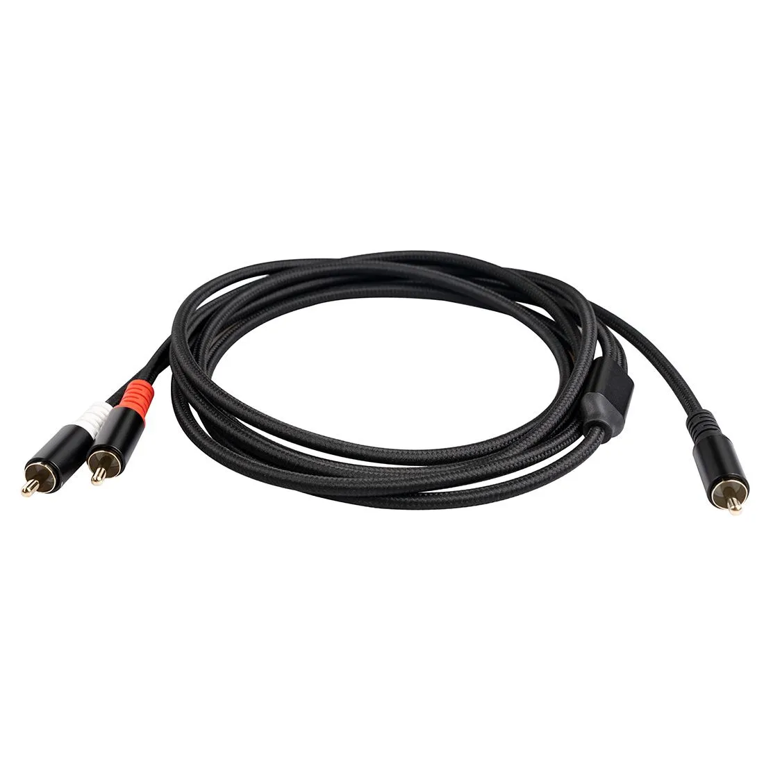 Rca Y Adapter Subwoofer Y Cable 1 x Rca To 2 x Rac Audio Cable 5 Meter