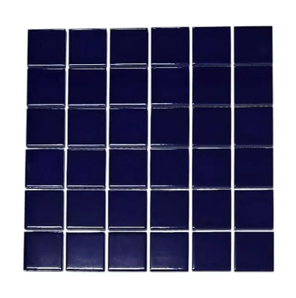 Porcelain Mosaic Tiles - Box - Royal Blue - Walls, Floors, Swimming Pools