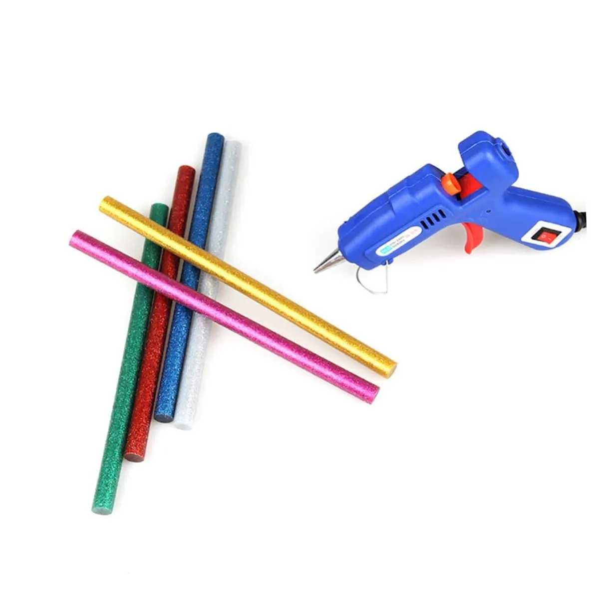 100pcs Colorful Hot Melt Glue Sticks 7mm High Adhesion for DIY Crafting
