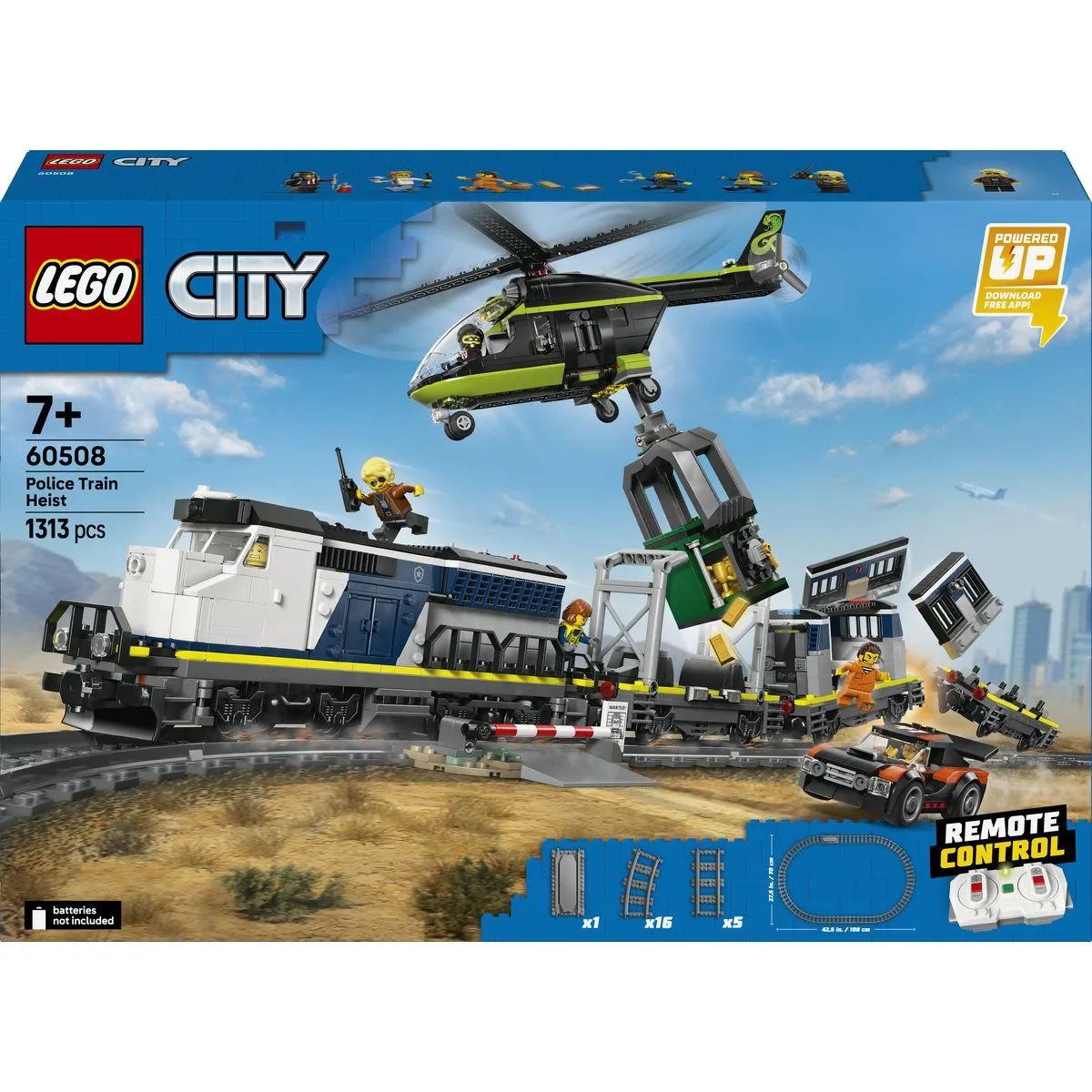 LEGO® City Police Train Heist - Toy Train Set 60508