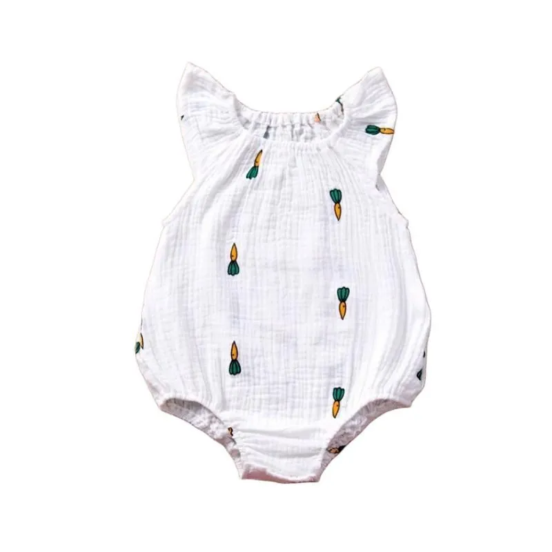 White summer baby one-piece