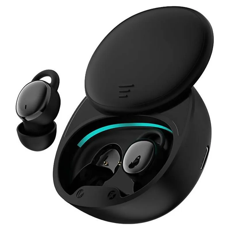 True Wireless Sleep Earphones Earbuds - Lightweight & Comfy - Black