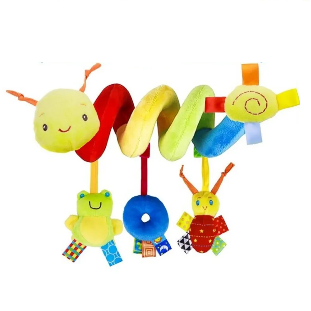 Spiral Car Seat & Stroller Activity Toy - Baby Sensory Toys Soft Hanging