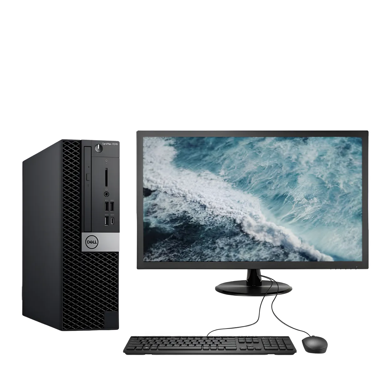 Certified Pre-Owned Dell OptiPlex 7070 SFF - Intel i7-9th Gen 16/512SSD Set
