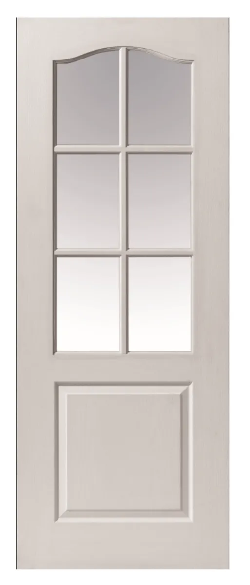 Cape Dutch - 6 Light arch Top - Glazed Interior Door