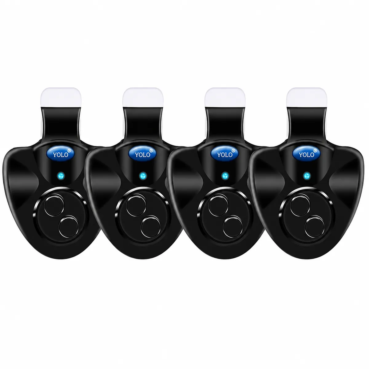 4-Piece Fish Bite Alarms for Fishing Rods with Sound Alarm Bell