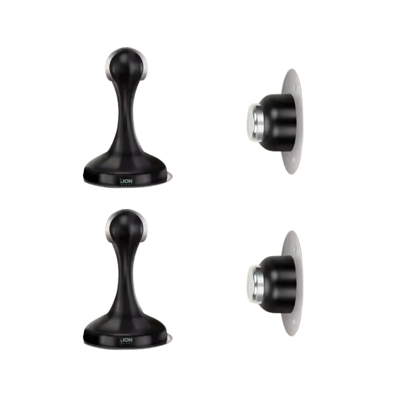 LH Magnetic Door Stoppers for Wall and Floor Mounting No Drilling Door Stop