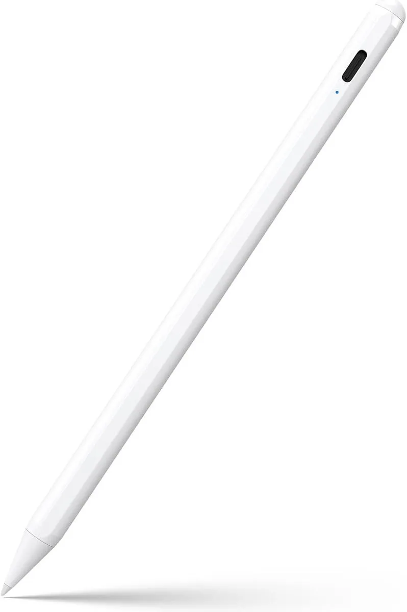 Stylus Pen Compatible With iPad 6th to 11th Generation Active Pencil -White