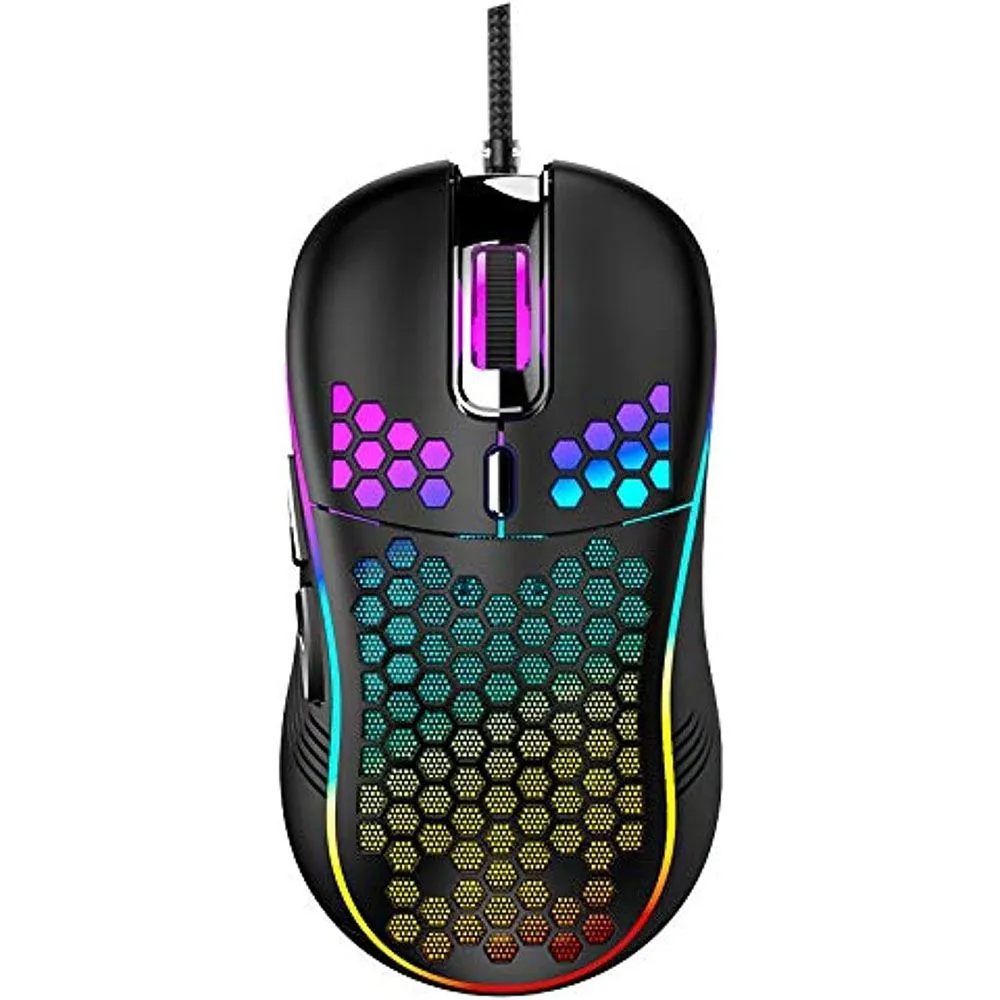 Ergonomic Lightweight USB Computer Mouse (Black)